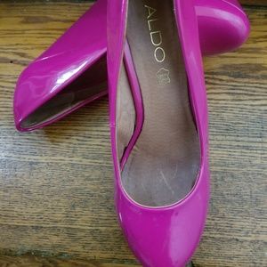 Aldo Leather Dress Wedges